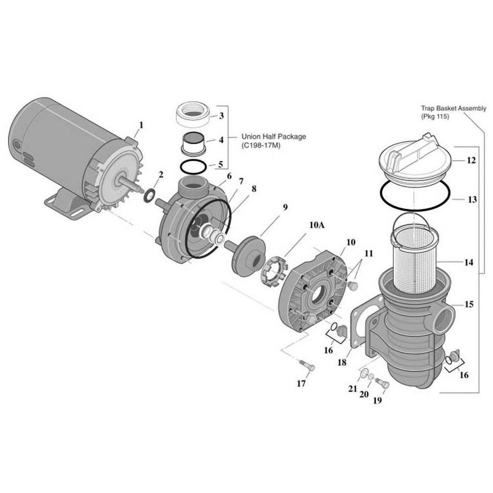 Sta-Rite JWPA Above Ground Pool Pump Parts