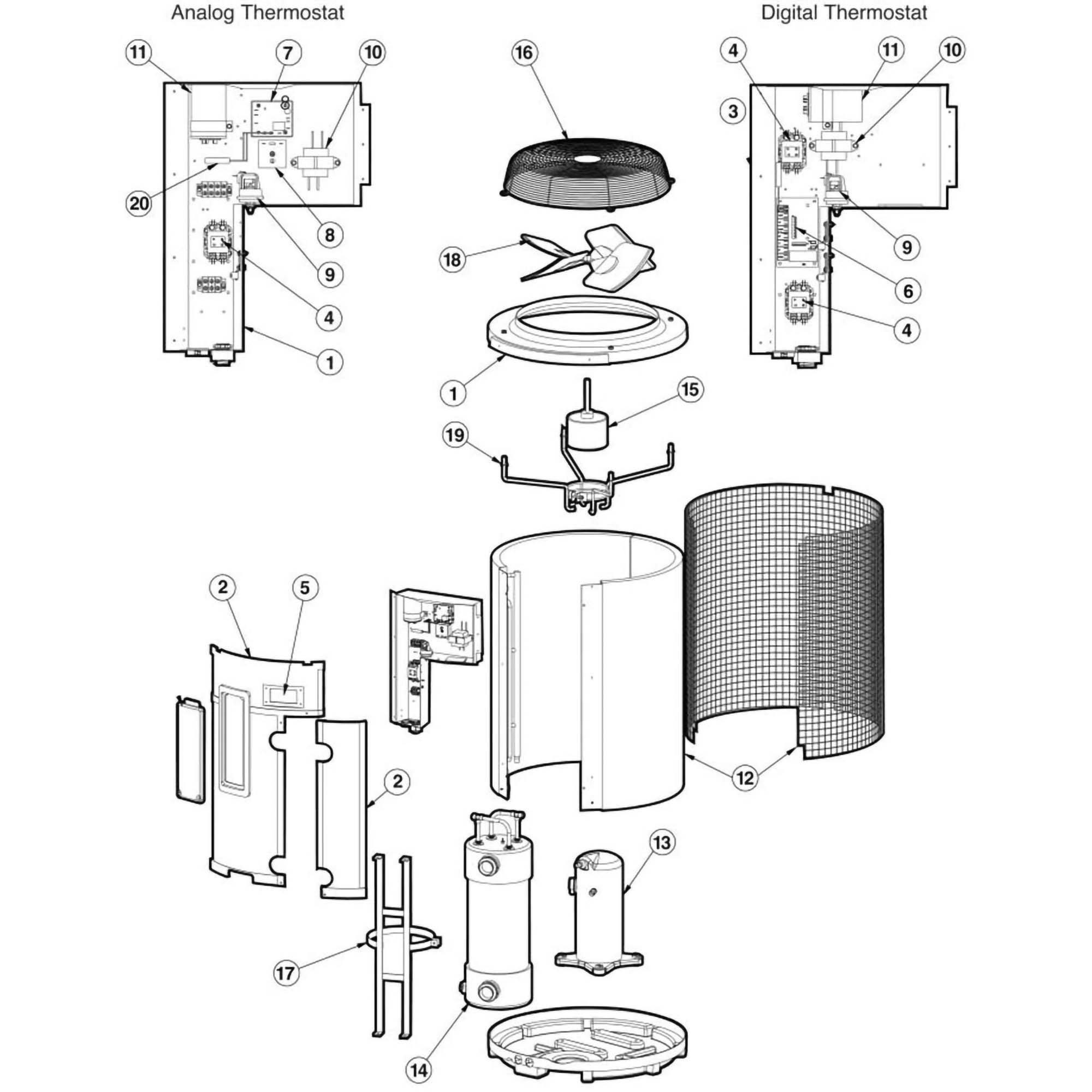 Hayward HeatPro HP1100 2100 2100TCO 600 ABGDELUXE PE42B2S PE52A PE52A6TCO Part Schematic