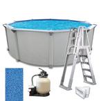 Weekender II Premium 18 Round Above Ground Pool Package with Upgraded 14 Waterway Filter System