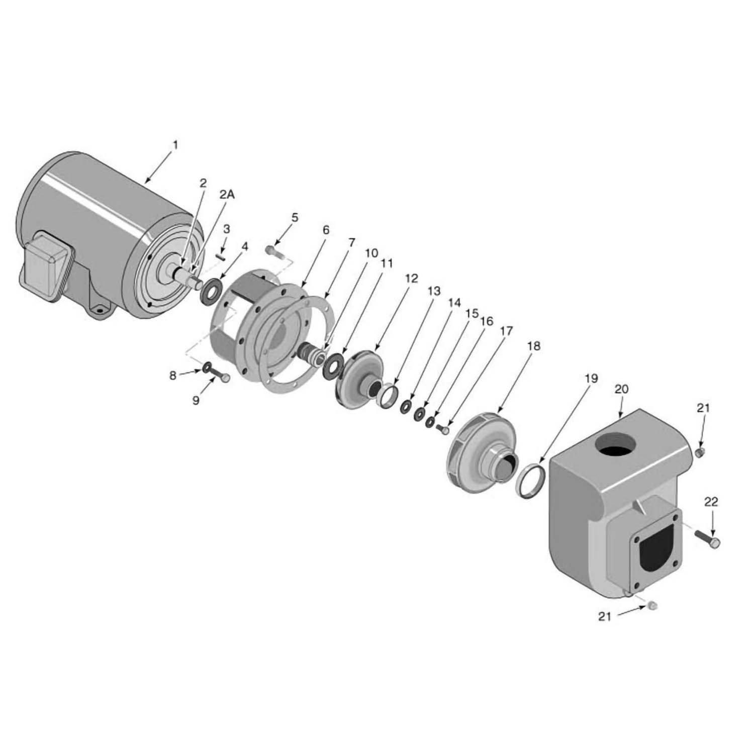 Sta-Rite D Series Centrifugal Pool Pump Parts