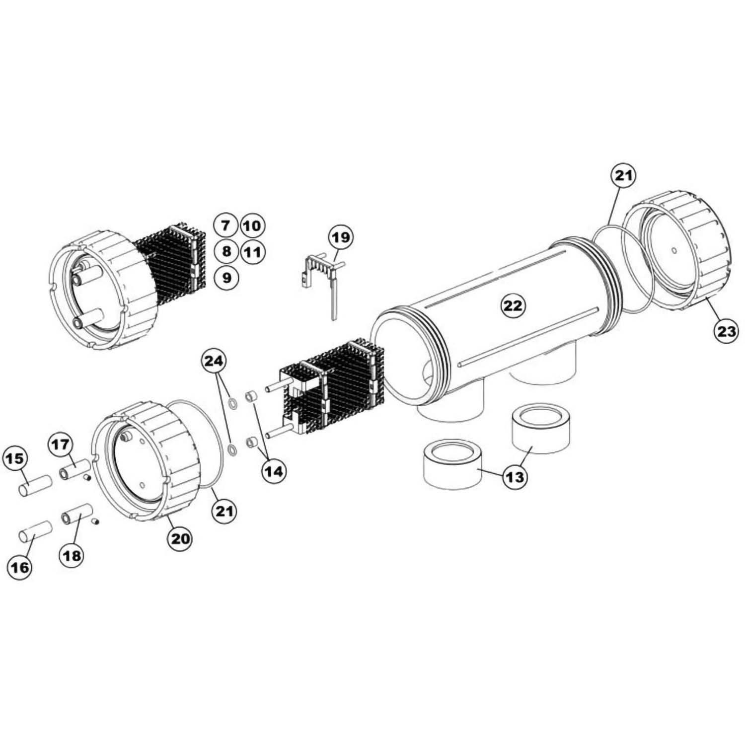 Zodiac Nature2 C Series Cell Salt Chlorine Generator Parts