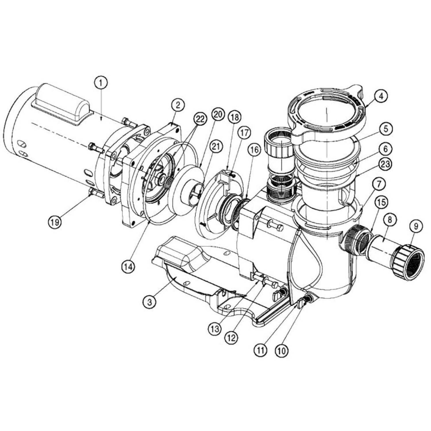 Pentair SuperFlo Pool Pump Parts