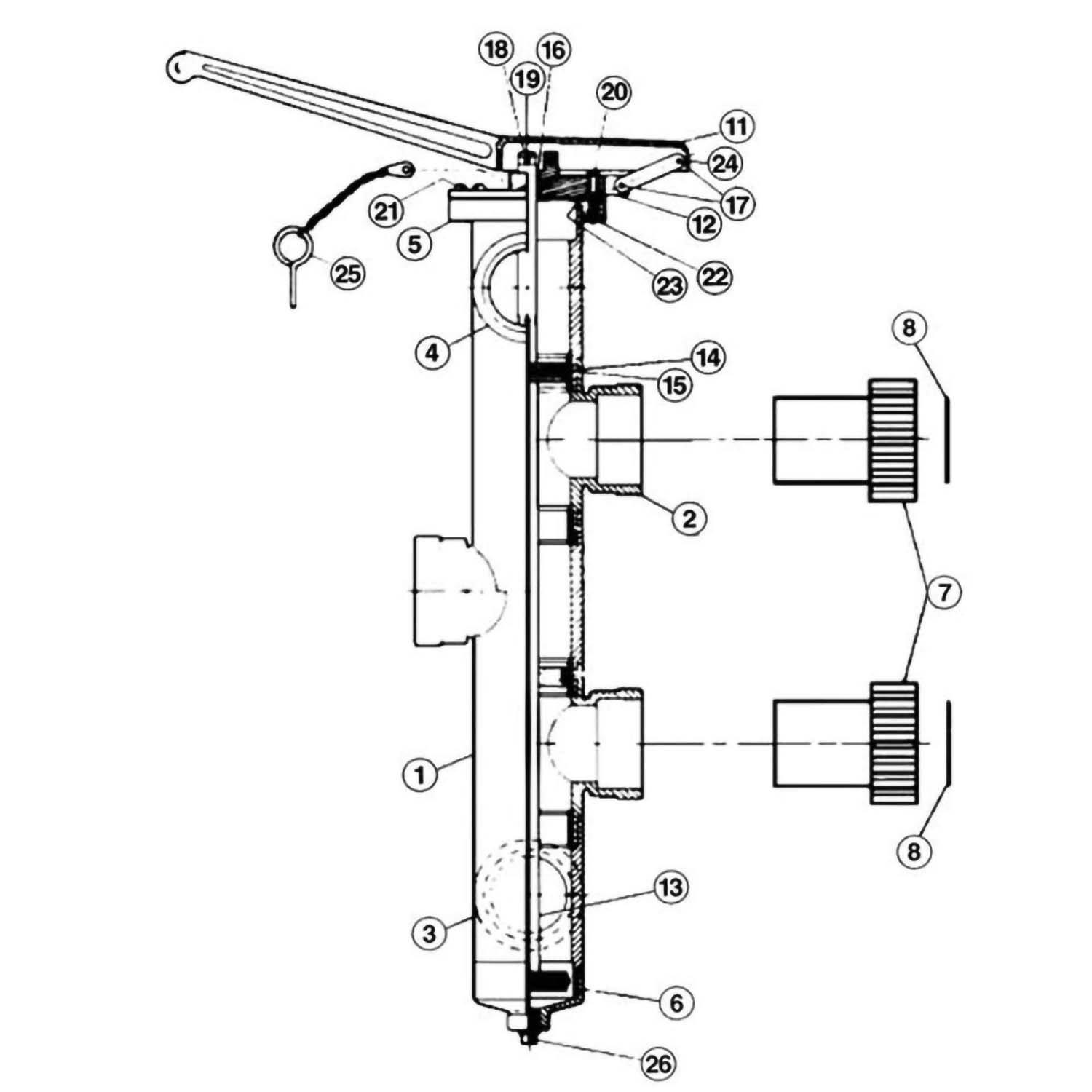 Sta-Rite HRP36-2 Position Slide Valve Parts WC212137B