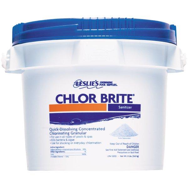 Leslie's Chlor Brite Sodium Dichlor Granular Chlorine Pool Shock 8 lbs