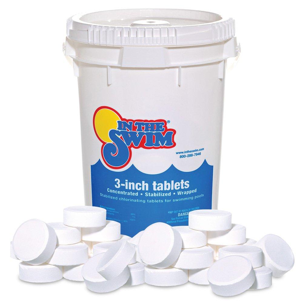 3 Inch Pool Chlorine Tablets 50 Lbs In The Swim Leslie S Pool Supplies   3 Inch Chlorine Tablets   50 Lbs