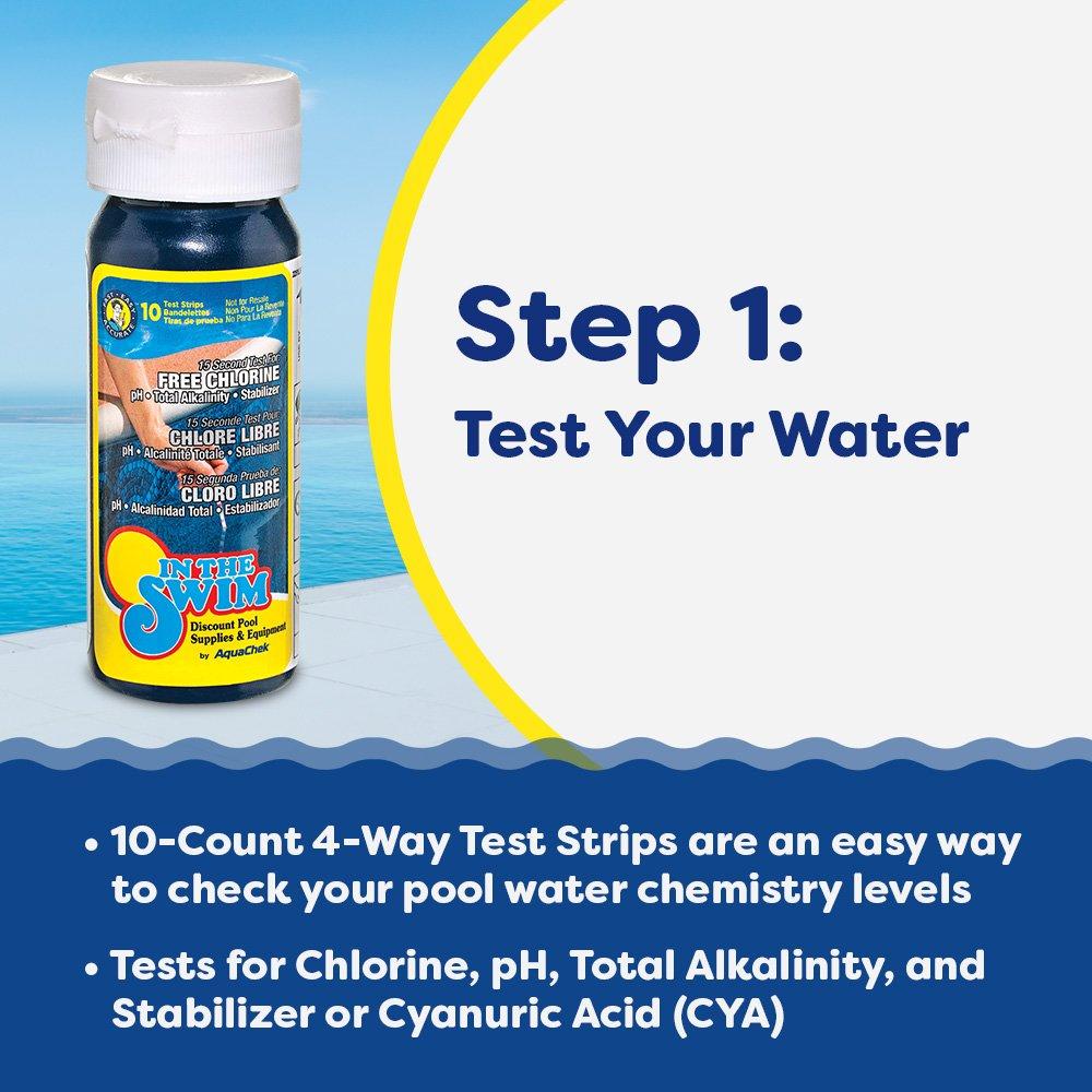 In The Swim  Basic Pool Start-Up Chemical Kit up to 7,500 Gallons
