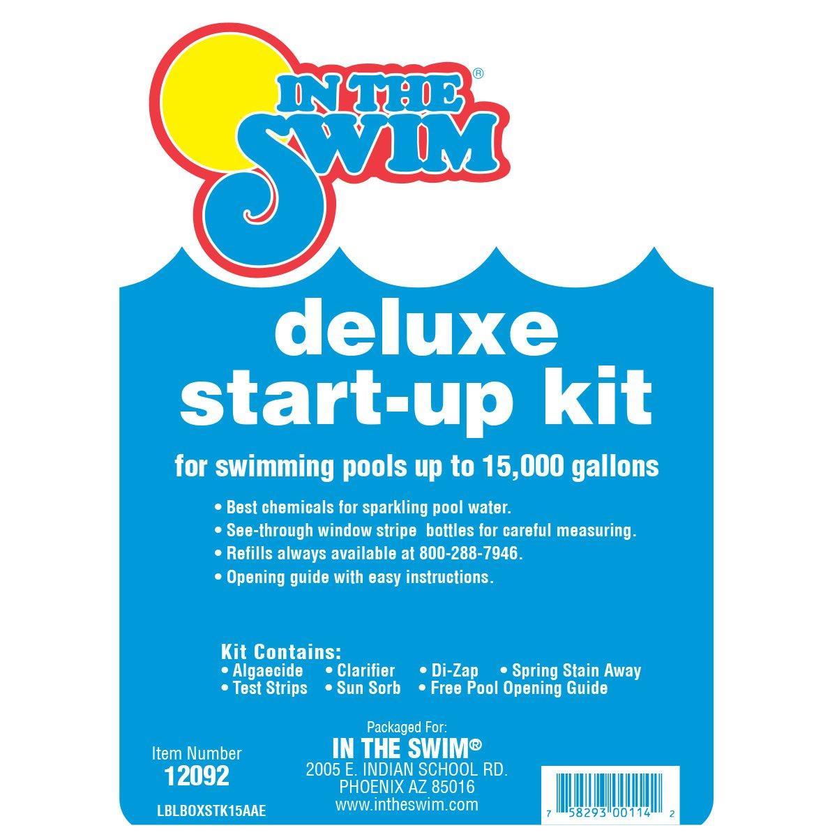 In The Swim  Deluxe Pool Start-Up Chemical Kit up to 15,000 Gallons