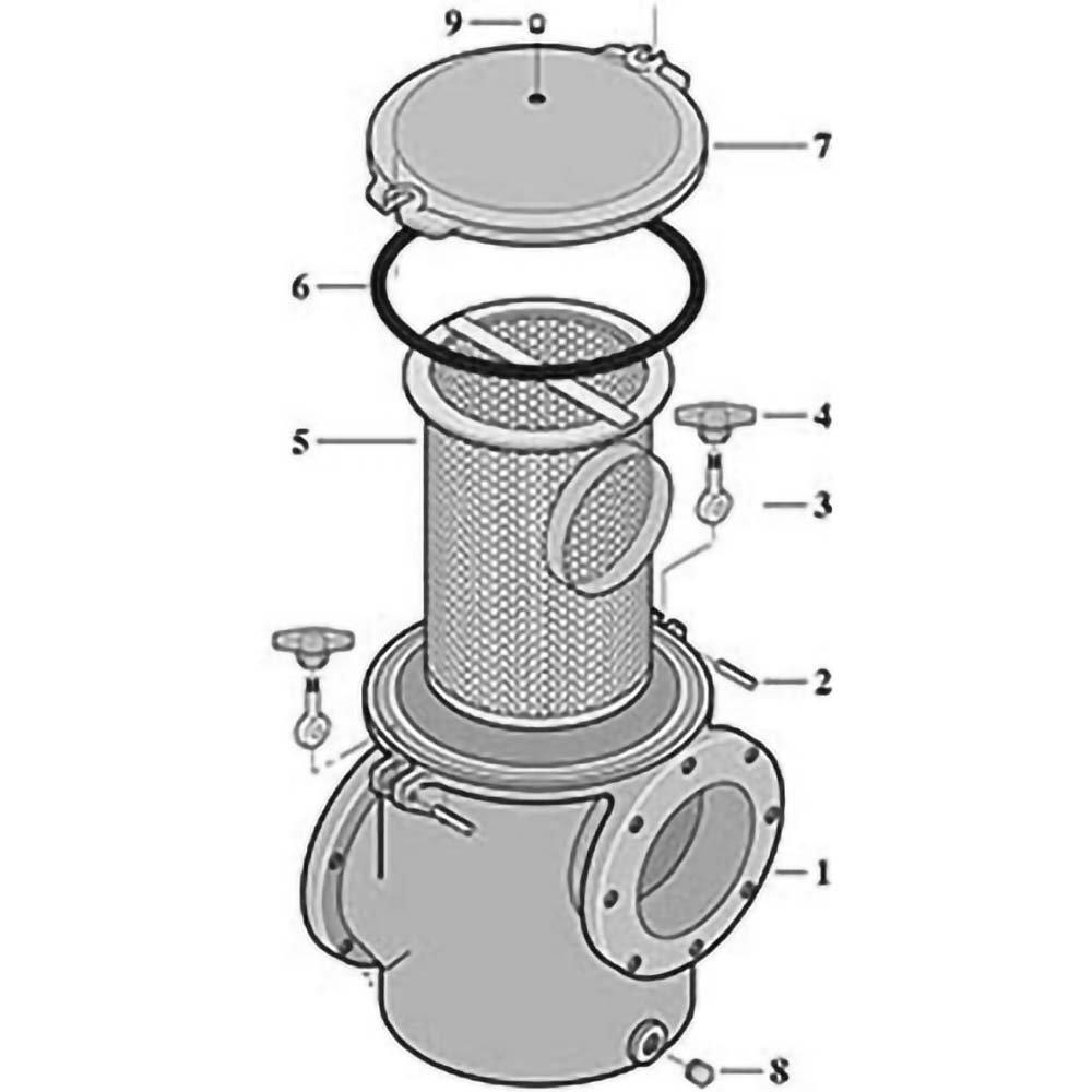 Sta-Rite CSP Pump Cast Iron Hair  Lint Pot Commercial Pump Replacement Parts