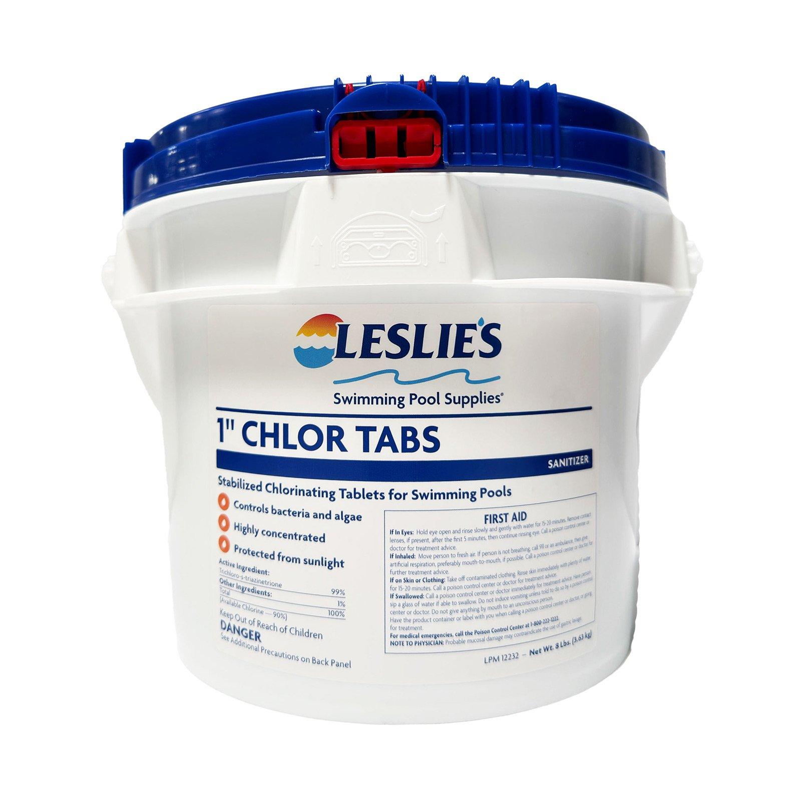 Leslie's  1 Inch Chlorine Pool Tabs  8 lbs Bucket