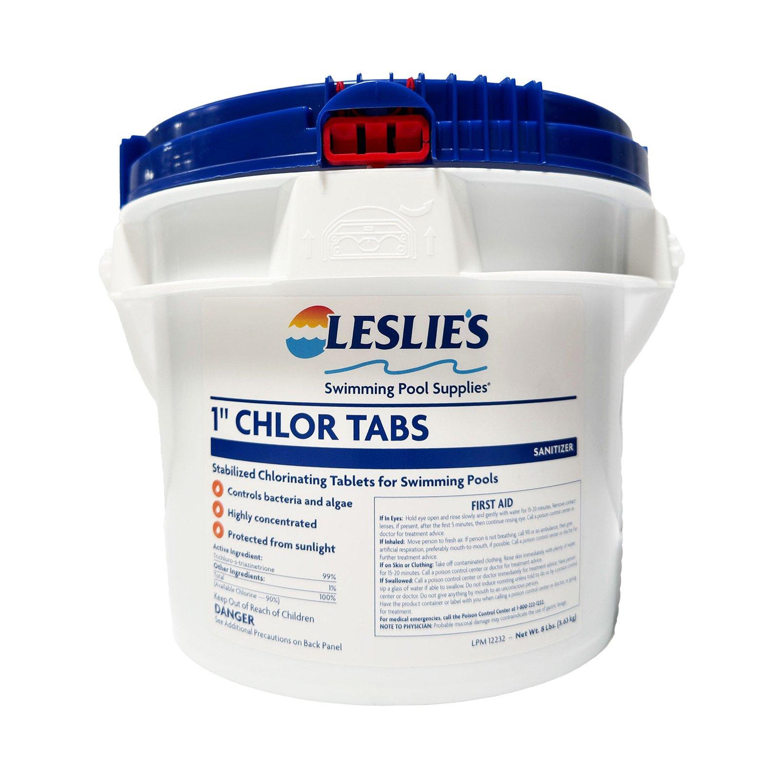 1 Inch Chlorine Tablets - 8 lbs Bucket