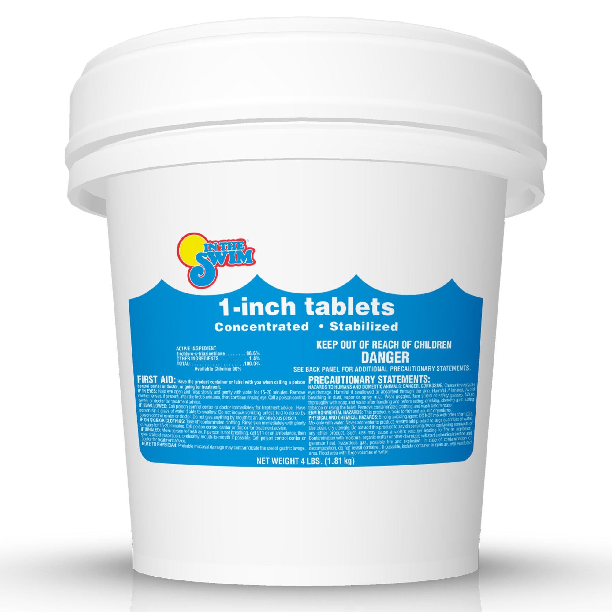 In The Swim  1 Inch Chlorine Tablets 4 lbs