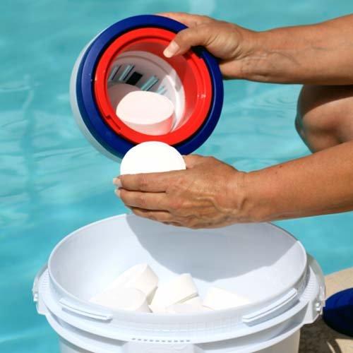 Leslie's 3 inch Jumbo Chlorine Pool Tabs 20 lbs Bucket Leslie's Pool