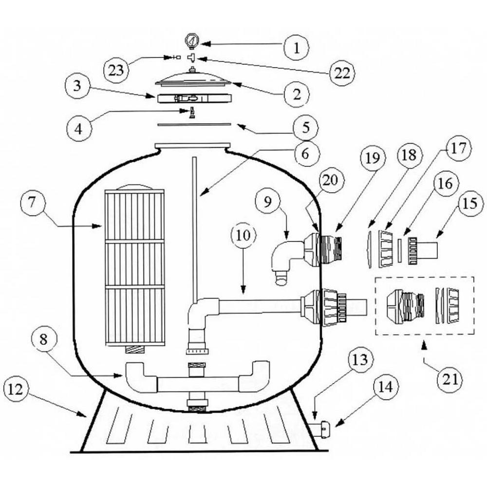 Baker Hydro Baker HRC Part Schematic