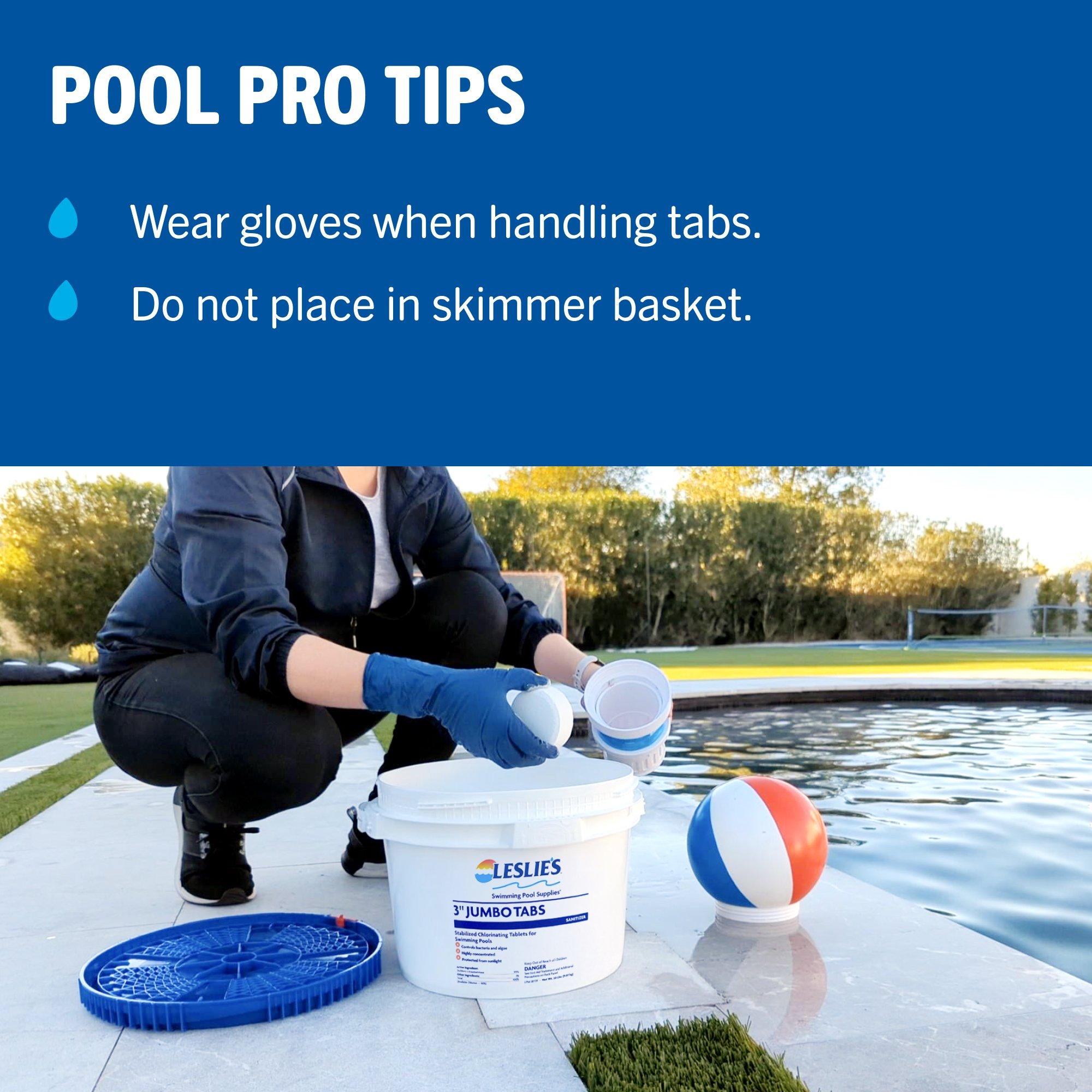 3 in Jumbo Chlorine Pool Tabs - 10 lbs Bucket