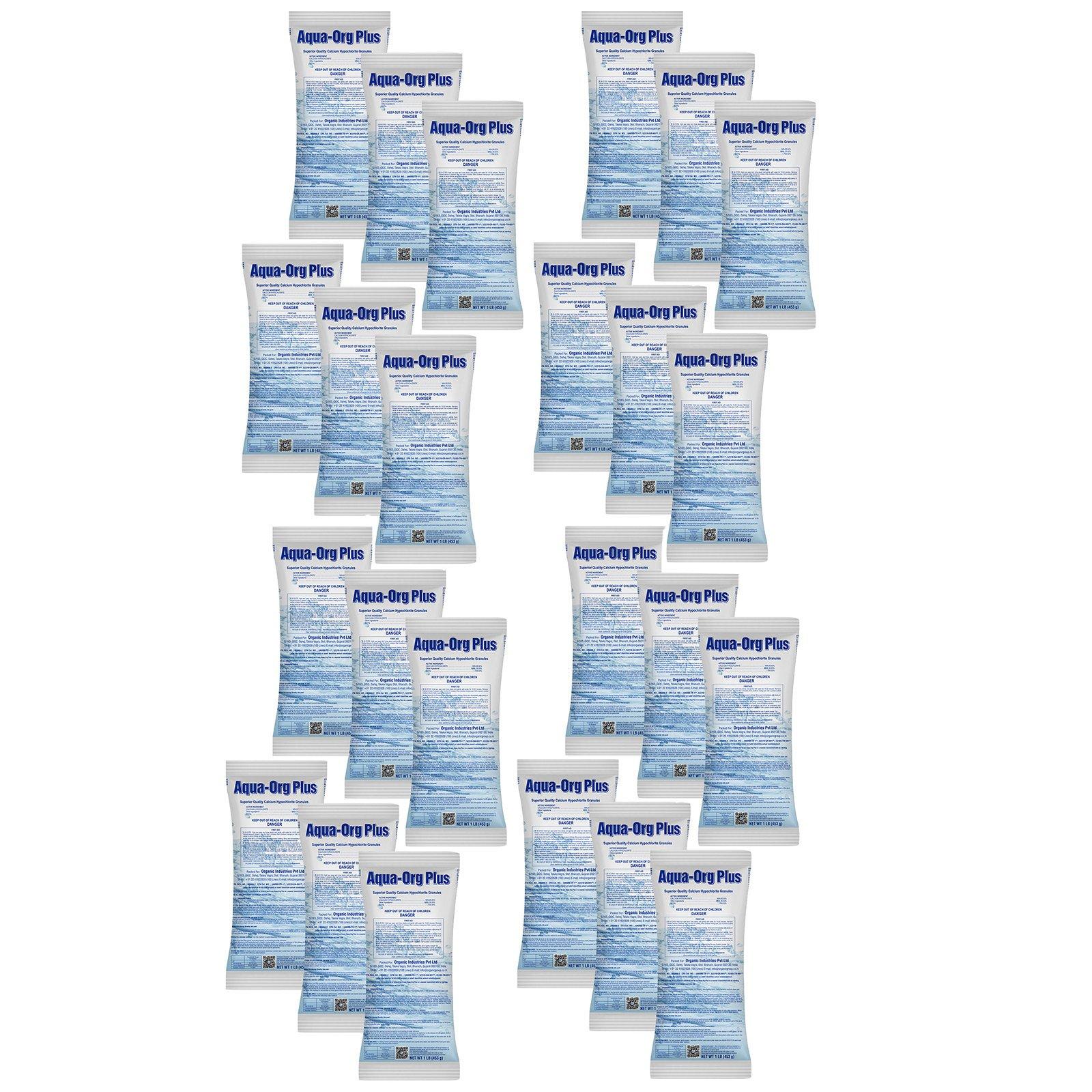 Aqua-Org Plus  24 x 1 lb Calcium Hypochlorite Pool Shock