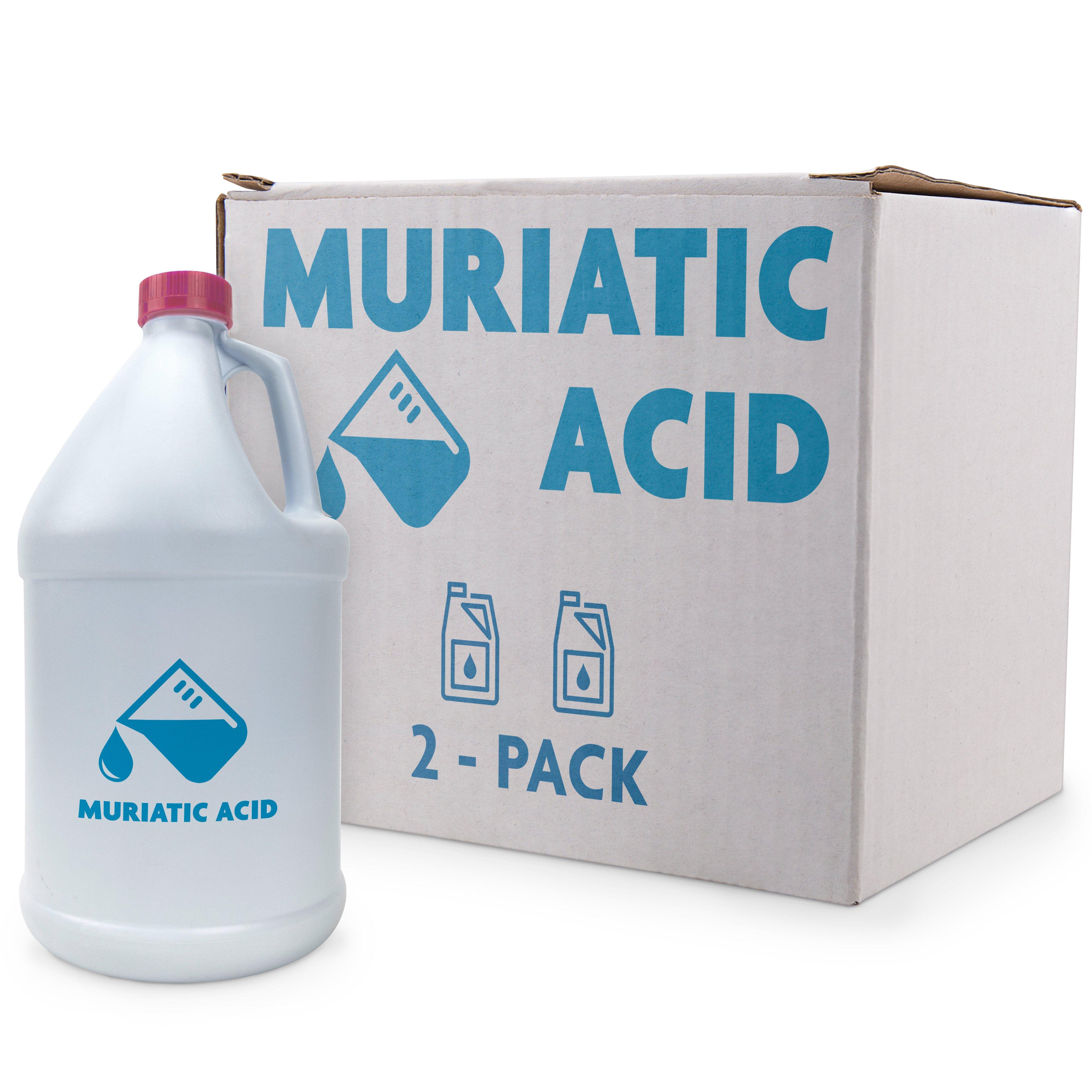 Muriatic Acid 2-Pack of 1 Gallon Bottles