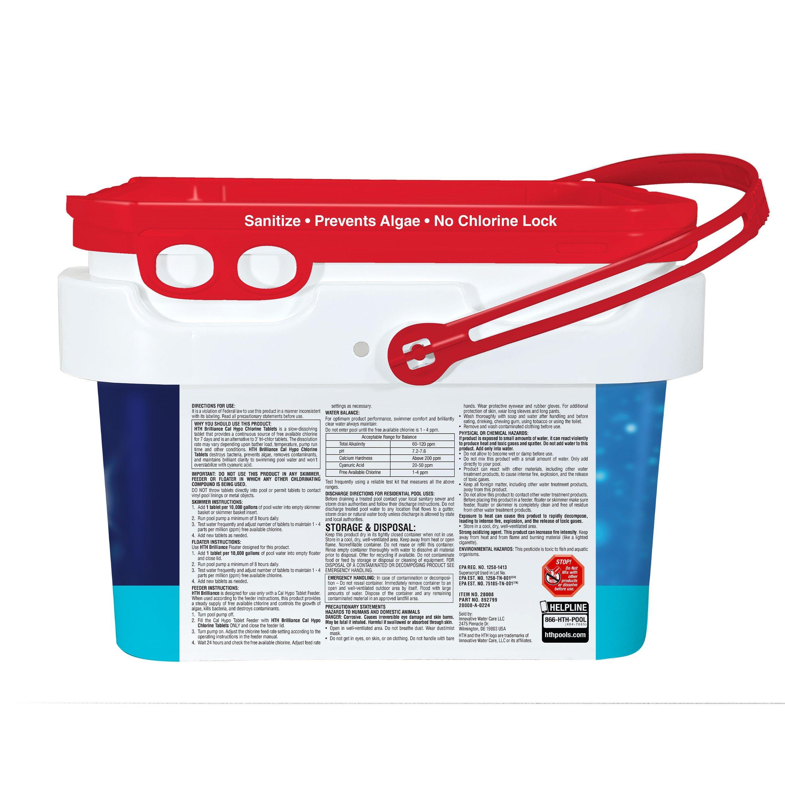 Brilliance Cal Hypo Chlorine Tablets, 4.75 lbs