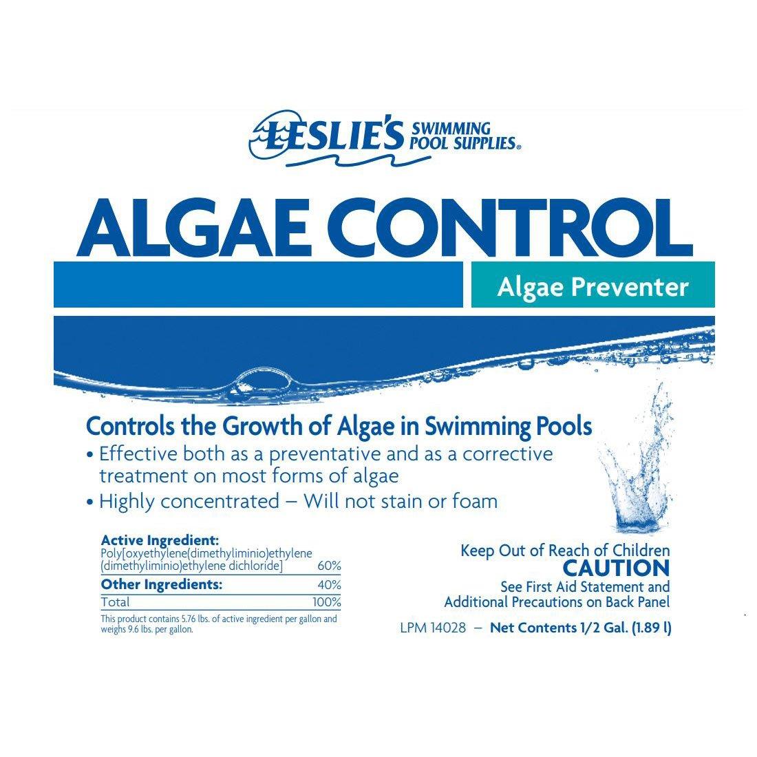 Leslie's  Algae Control Pool Algaecide and Algae Preventer  1/2 gal.