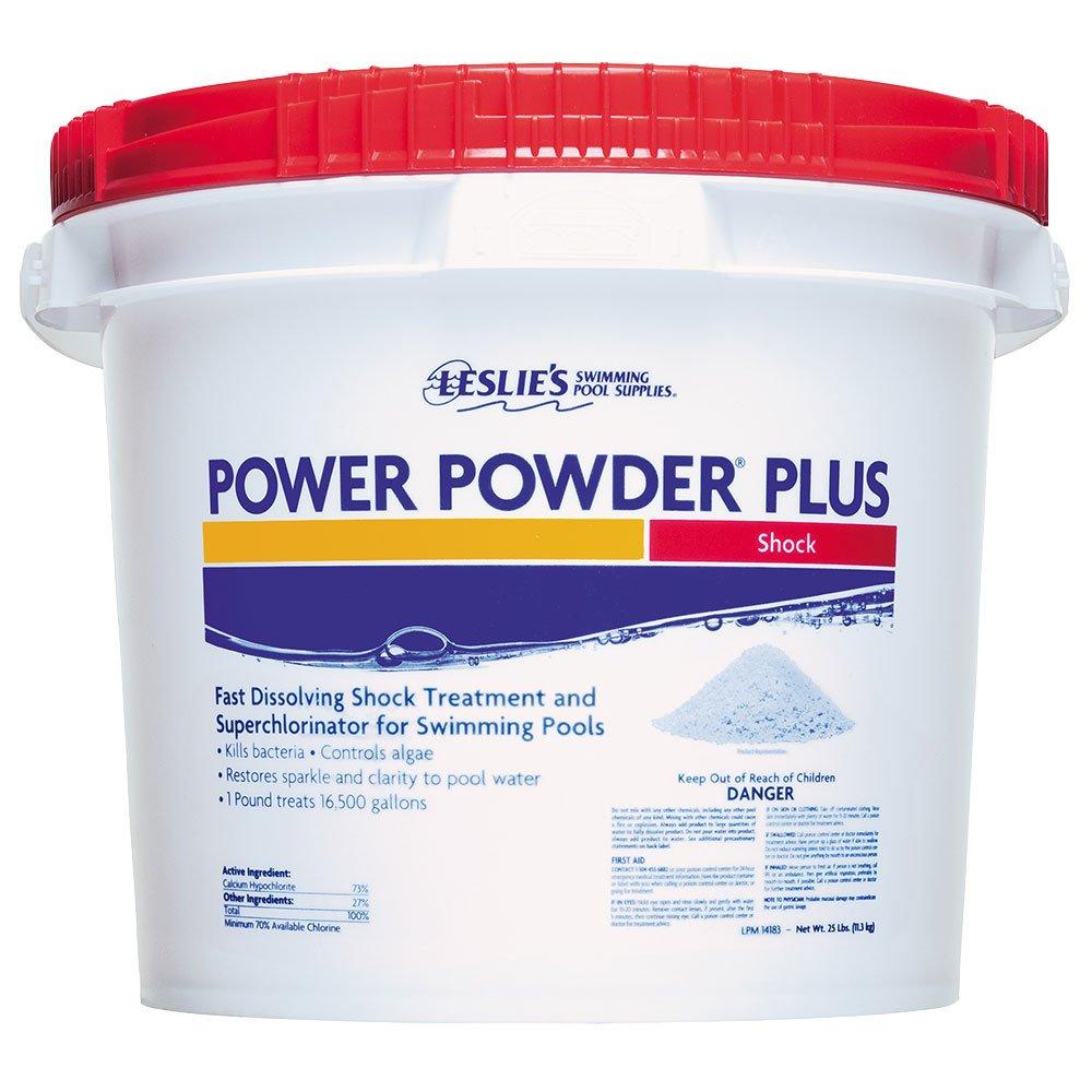 Leslie's  Power Powder Plus Calcium Hypochlorite Pool Shock  25 lbs