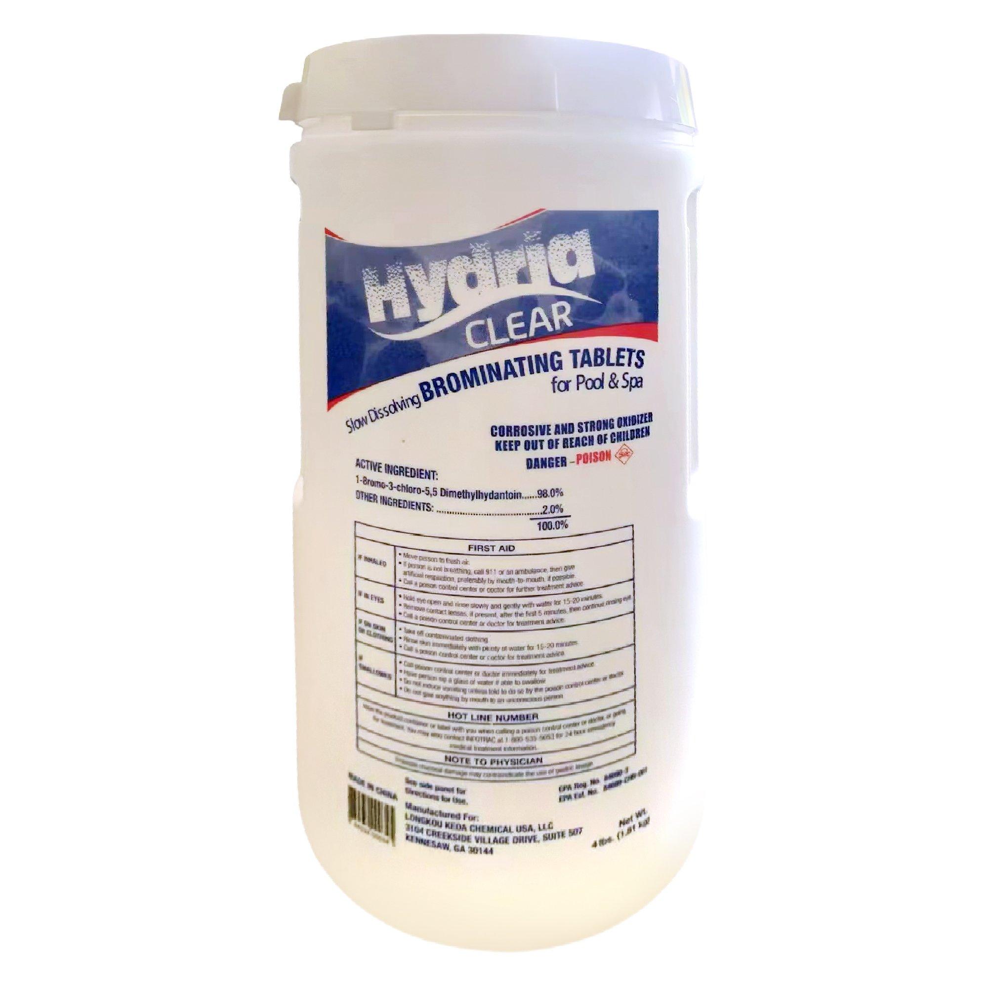 Hydria Clear 1 Inch Bromine Tablets, 4 lbs. In The Swim