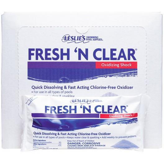 Leslie's  Fresh 'N Clear Non-Chlorine Oxidizing Pool Shock 1 lb Bags 12-Pack