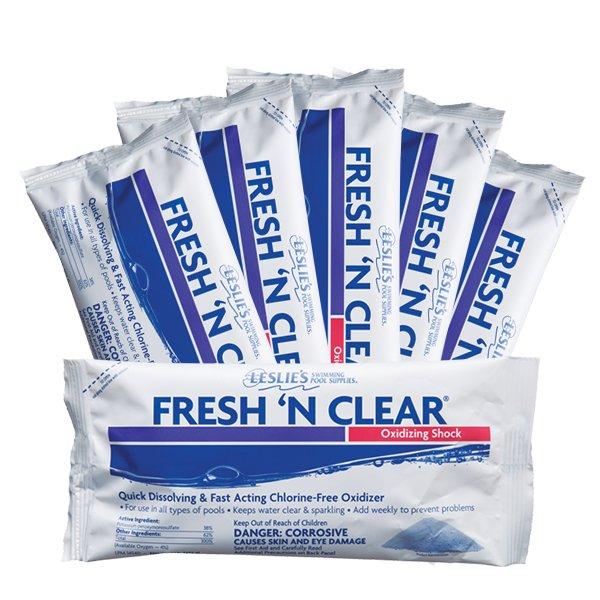 Leslie's  Fresh 'N Clear Non-Chlorine Oxidizing Pool Shock 1 lb Bags 12-Pack