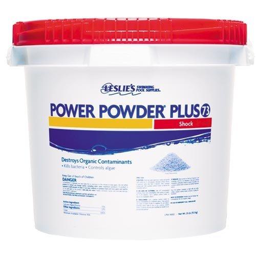 Leslie's Power Powder Plus 73 Calcium Hypochlorite Pool Shock 25 lbs