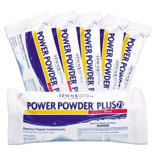 Leslie's  Power Powder Plus 73 Calcium Hypochlorite Pool Shock 1 lb Bags 12-Pack