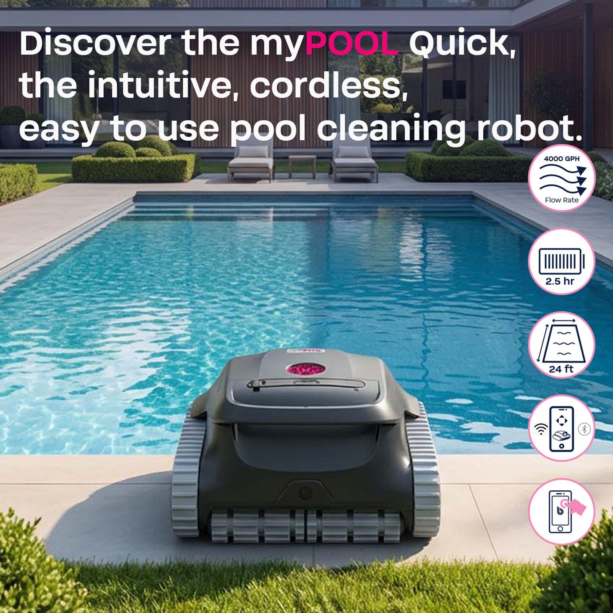 MyPool QUICK Cordless Robotic Pool Cleaner