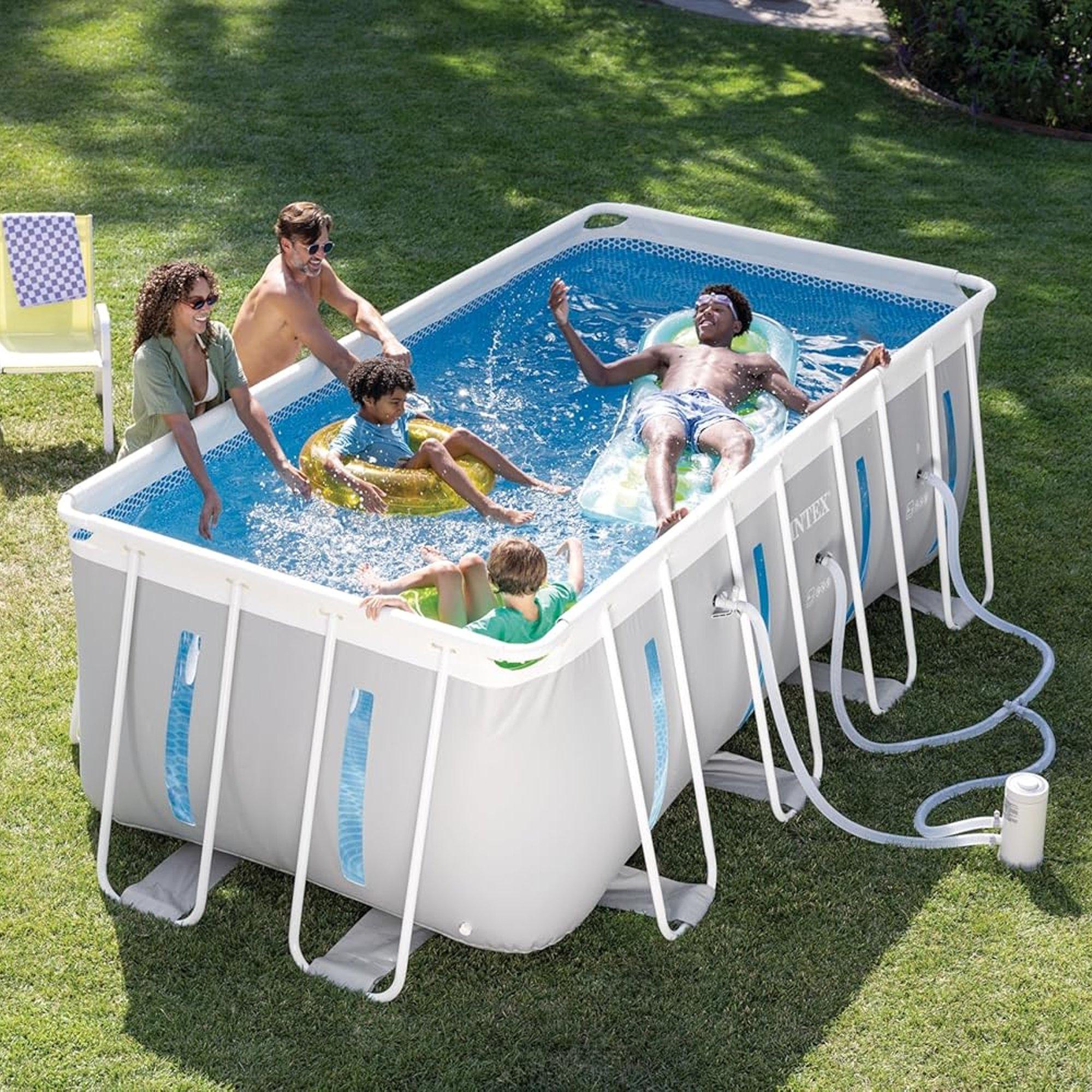 Intex  Clearview Rectangular Premium Pool 13 ft Long x 6.5 FT Width x 48 High