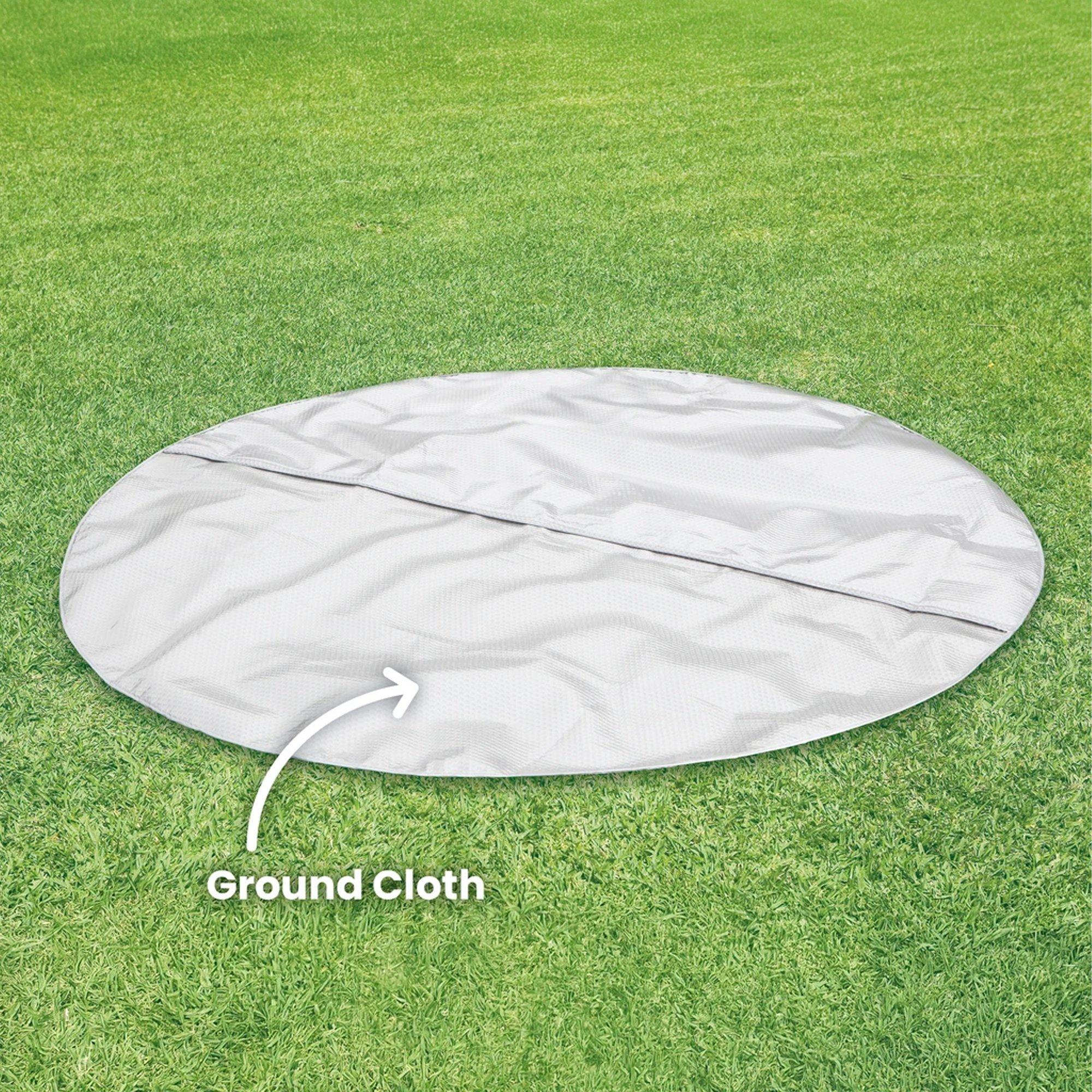 6-Person Greywood Deluxe Round Bubble Spa Set