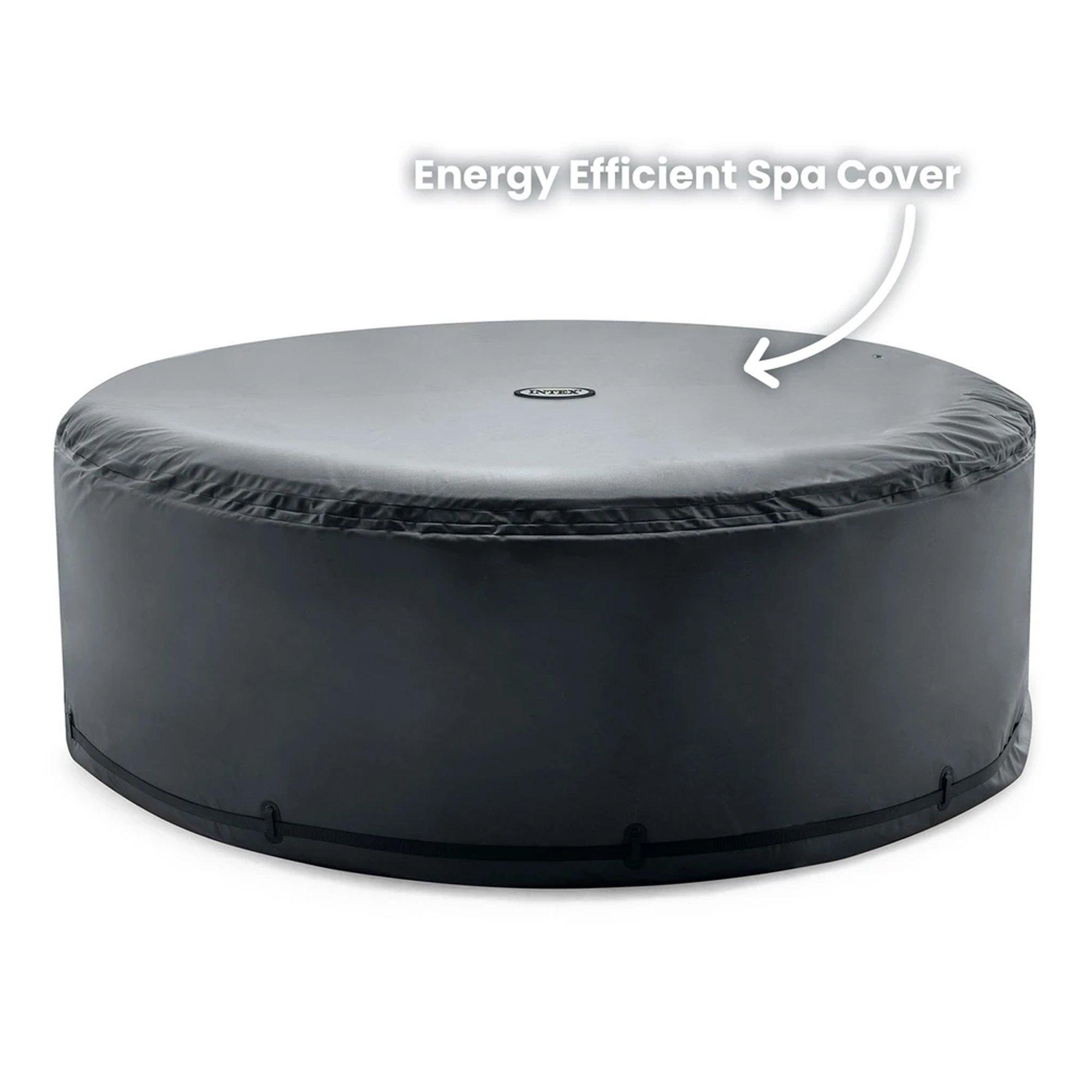 Intex  6-Person Greywood Deluxe Round Bubble Spa Set