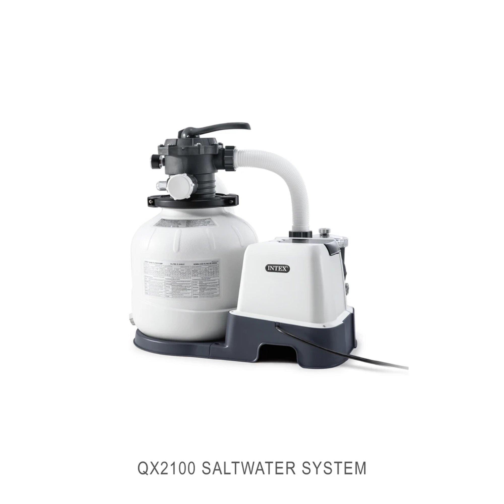 Ultra XTR Rectangle Frame Above Ground Pool with Sand Filter Pump & Saltwater System - 24' x 12' x 52"