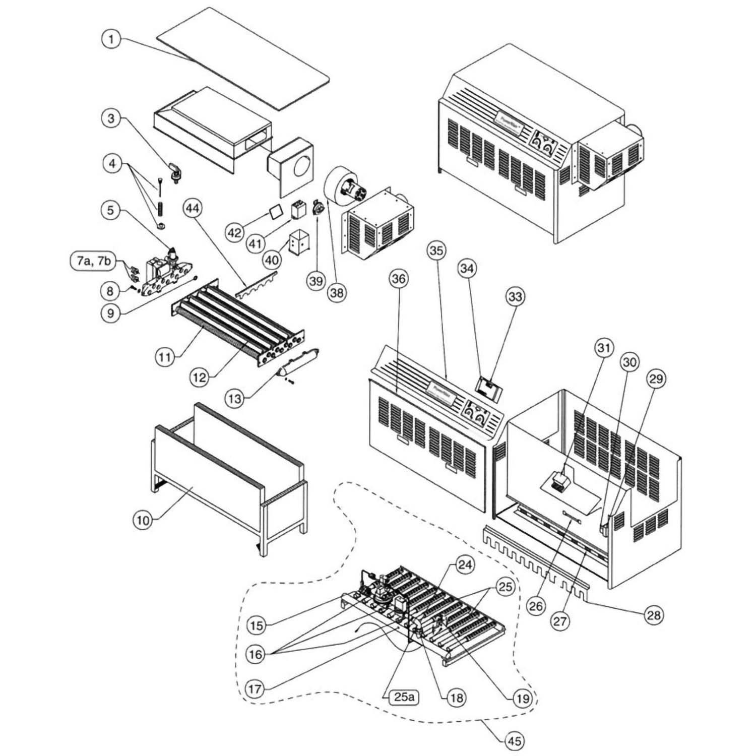 Pentair PowerMax Commercial Pool Heater Parts