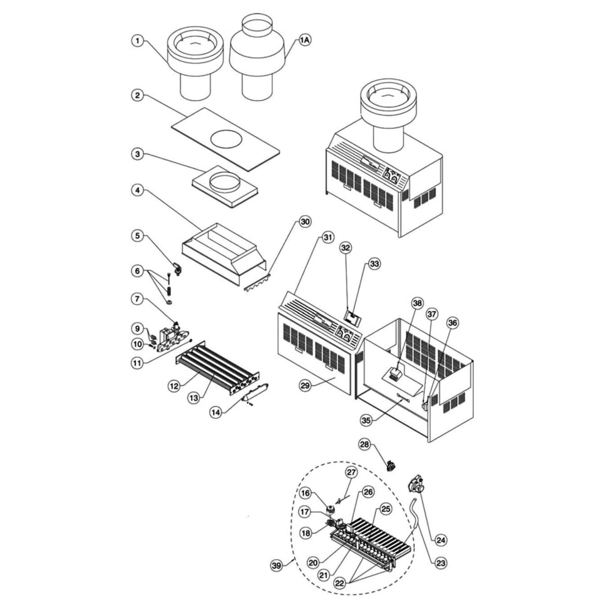 Pentair MiniMax Series Low NOx Commercial Pool Heater Parts