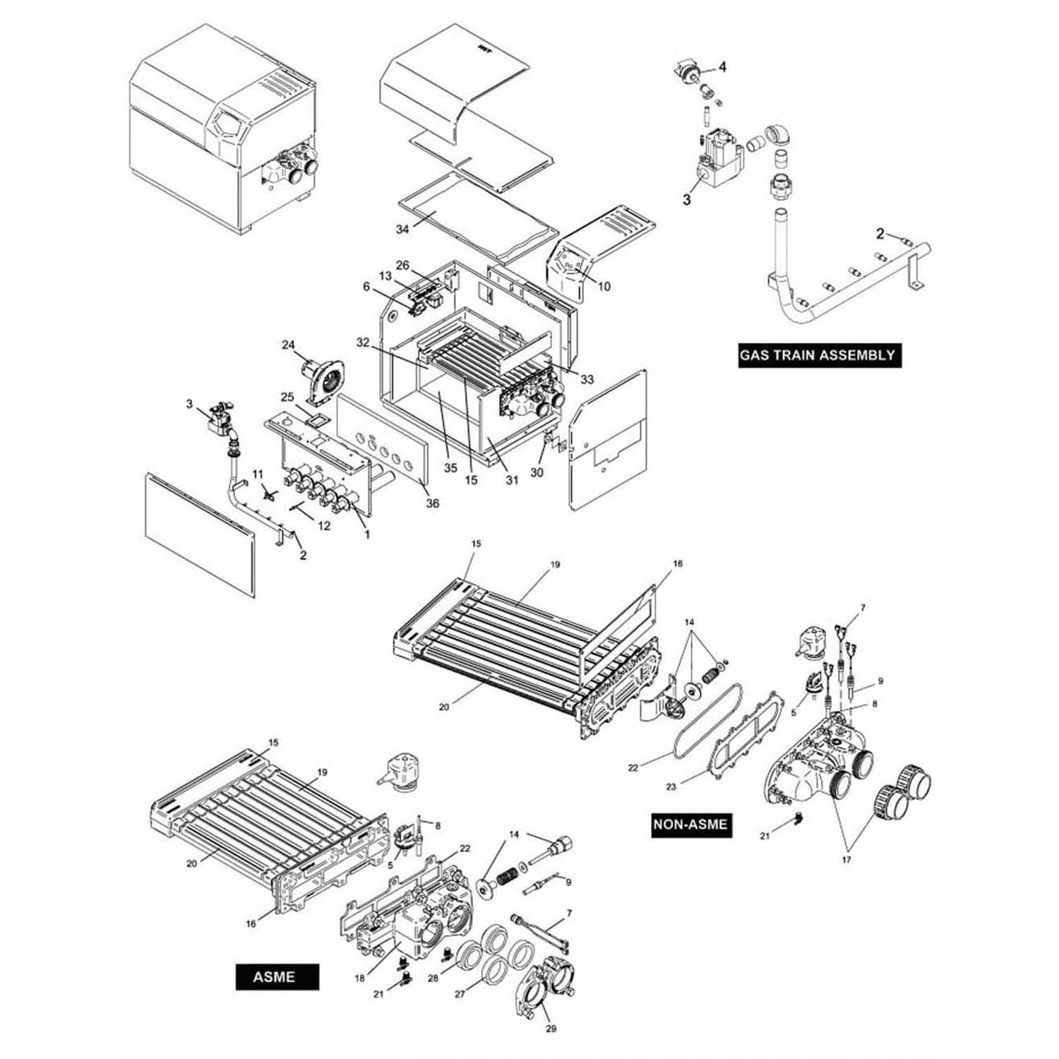 Lochinvar EnergyRite Residential: ER152-402 Pool Heater Parts