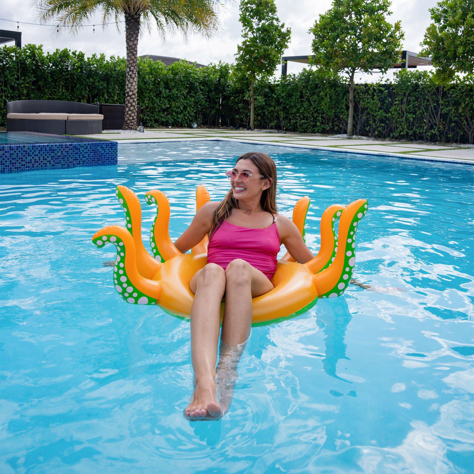 3D Octopus Inflatable Tube Pool Float