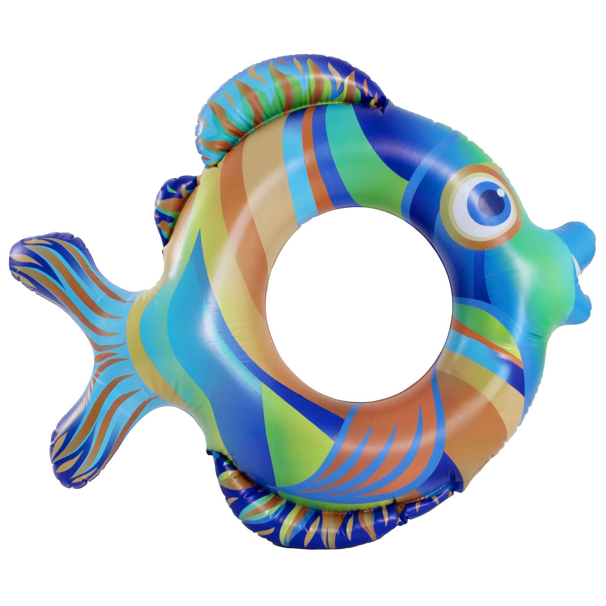 3D Fish Inflatable Tube Pool Float