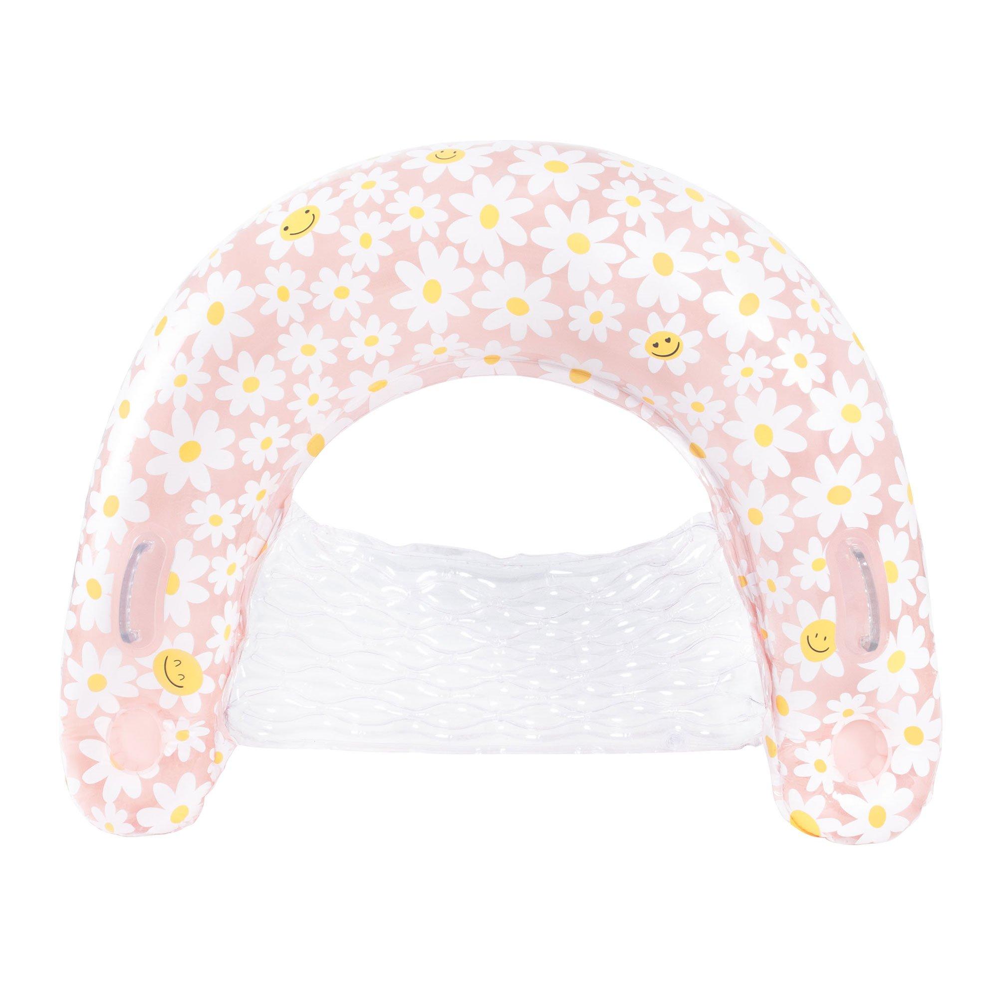 Smiling Daisy Inflatable Sun Chair Pool Float