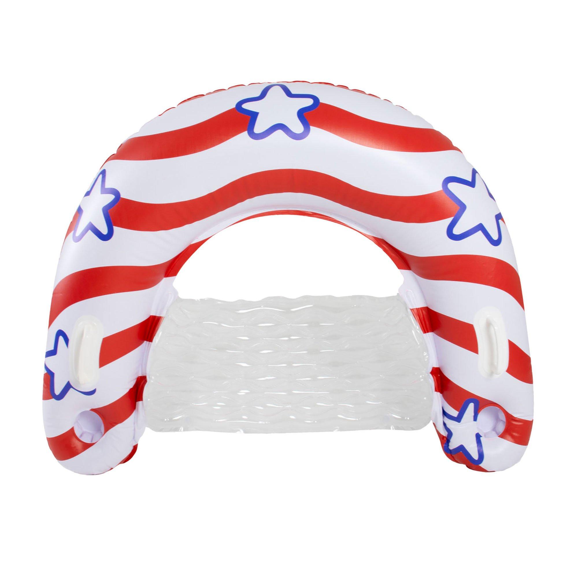 Stars and Stripes Inflatable Sun Chair Pool Float