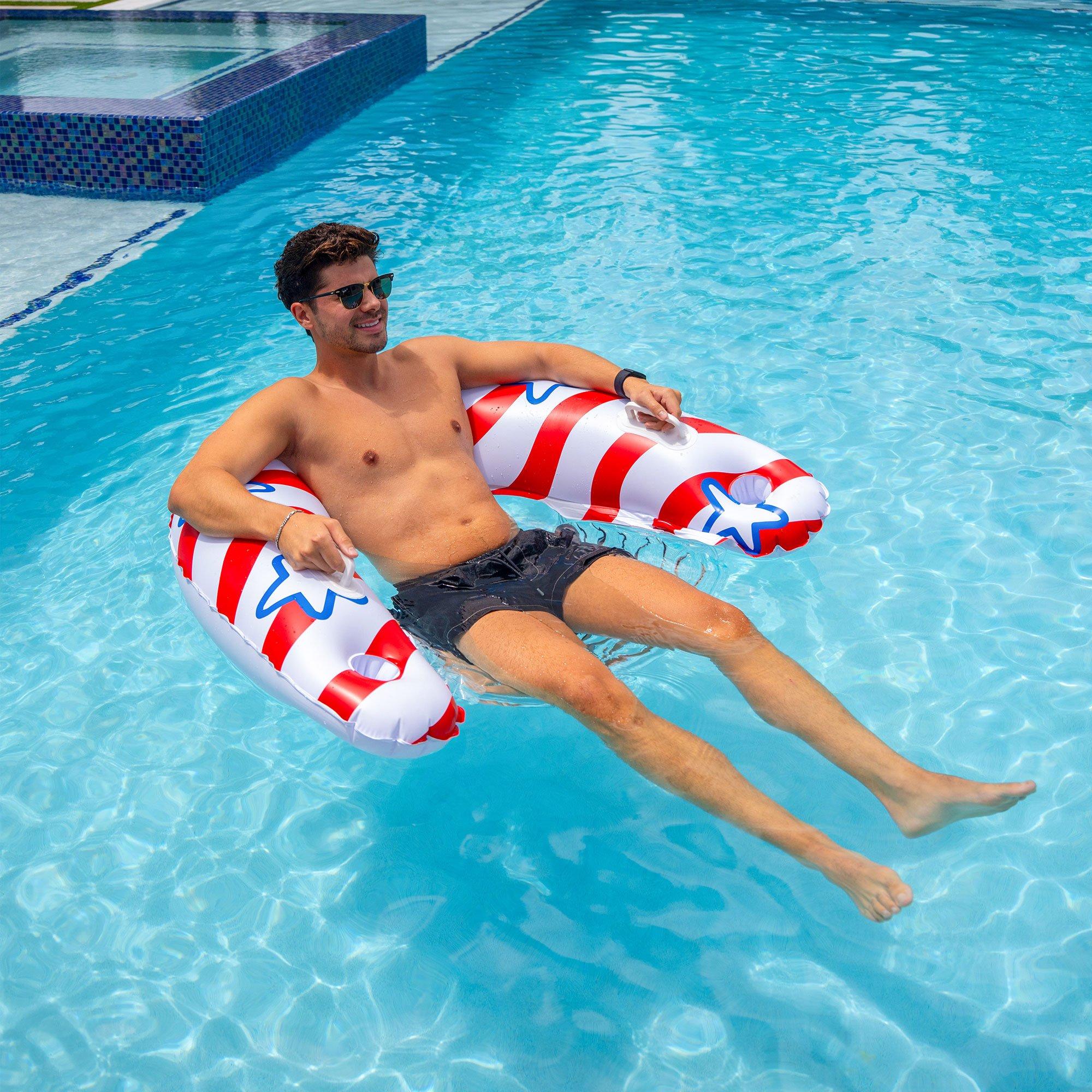 Stars and Stripes Inflatable Sun Chair Pool Float