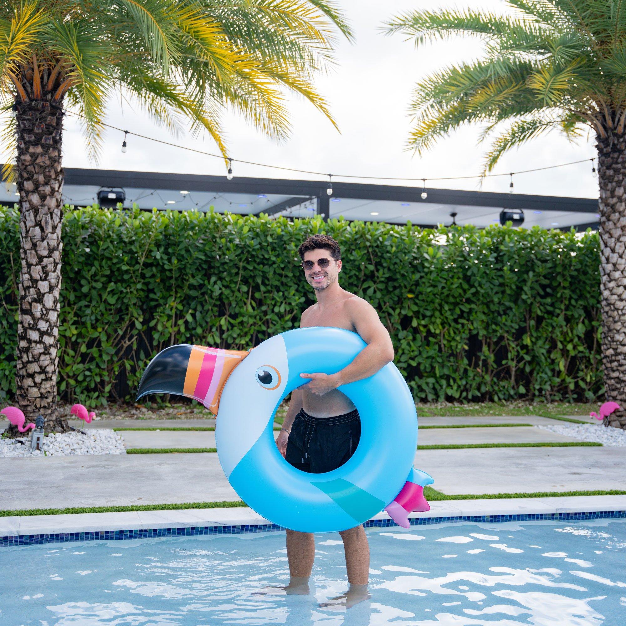 Bird of Paradise Toucan Inflatable Tube Pool Float