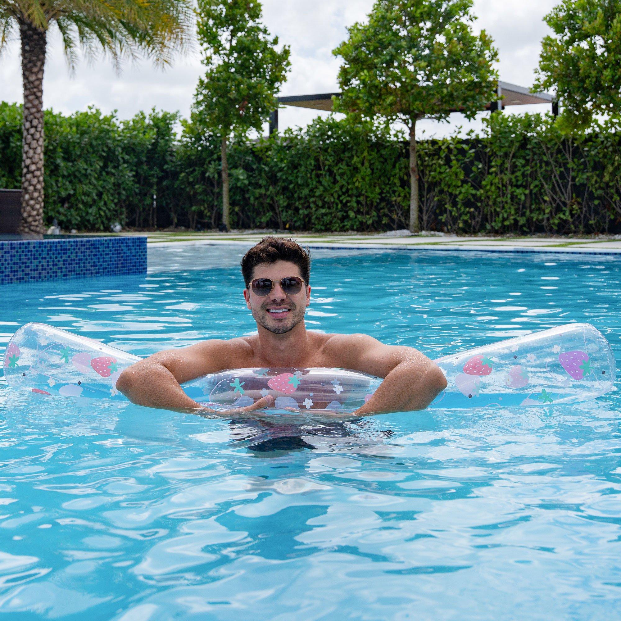 Strawberry Inflatable Super Noodles - 2 Piece Set