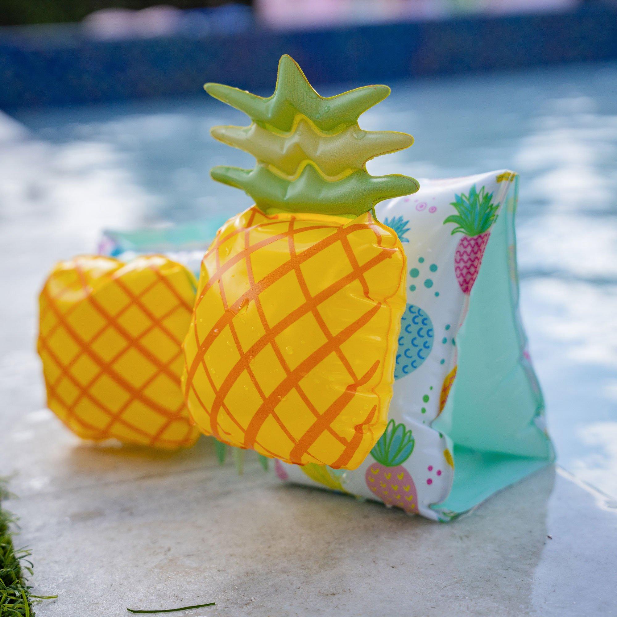 Pineapple Inflatable Arm Floaties  2 Piece Set