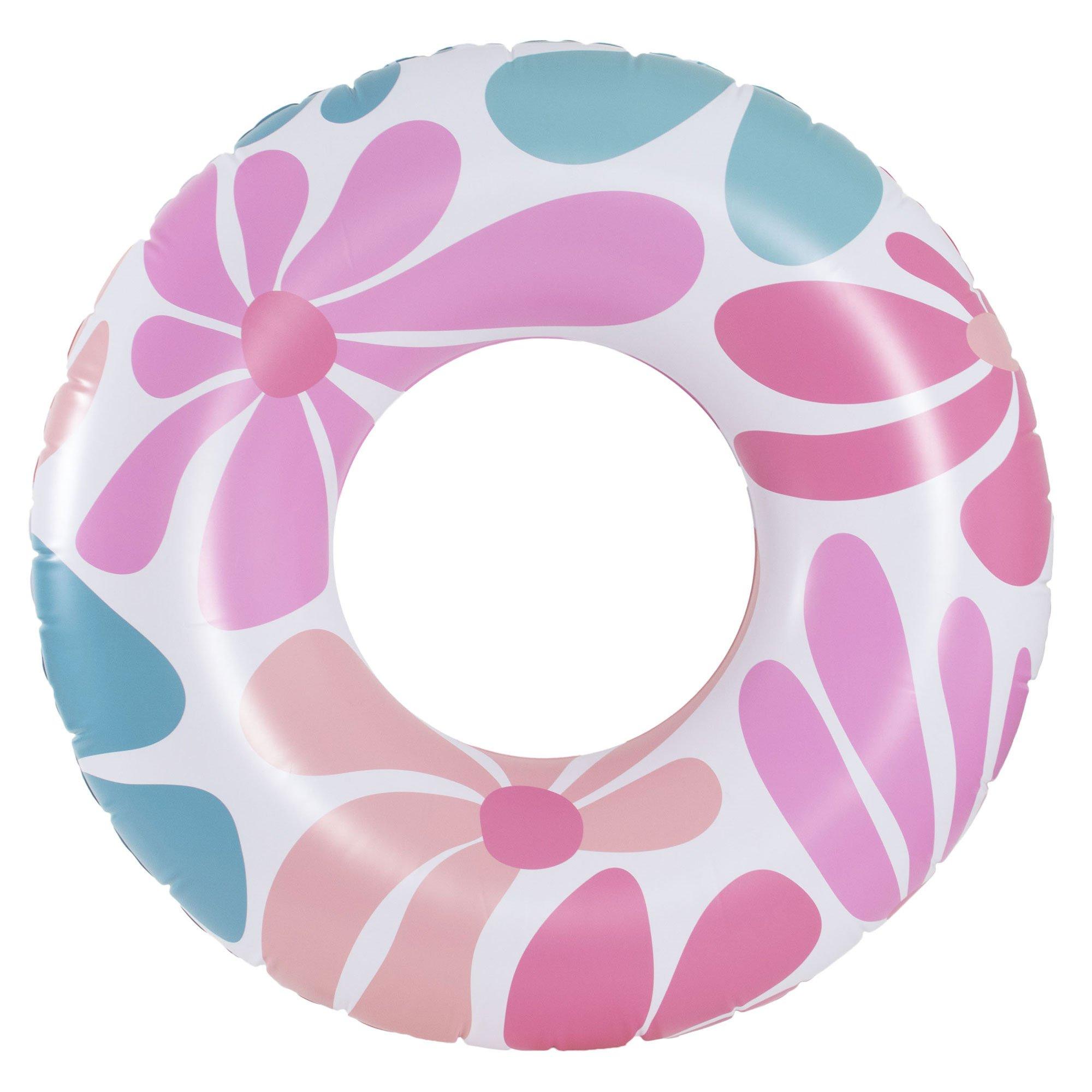 Exploded Floral Inflatable Tube Pool Float