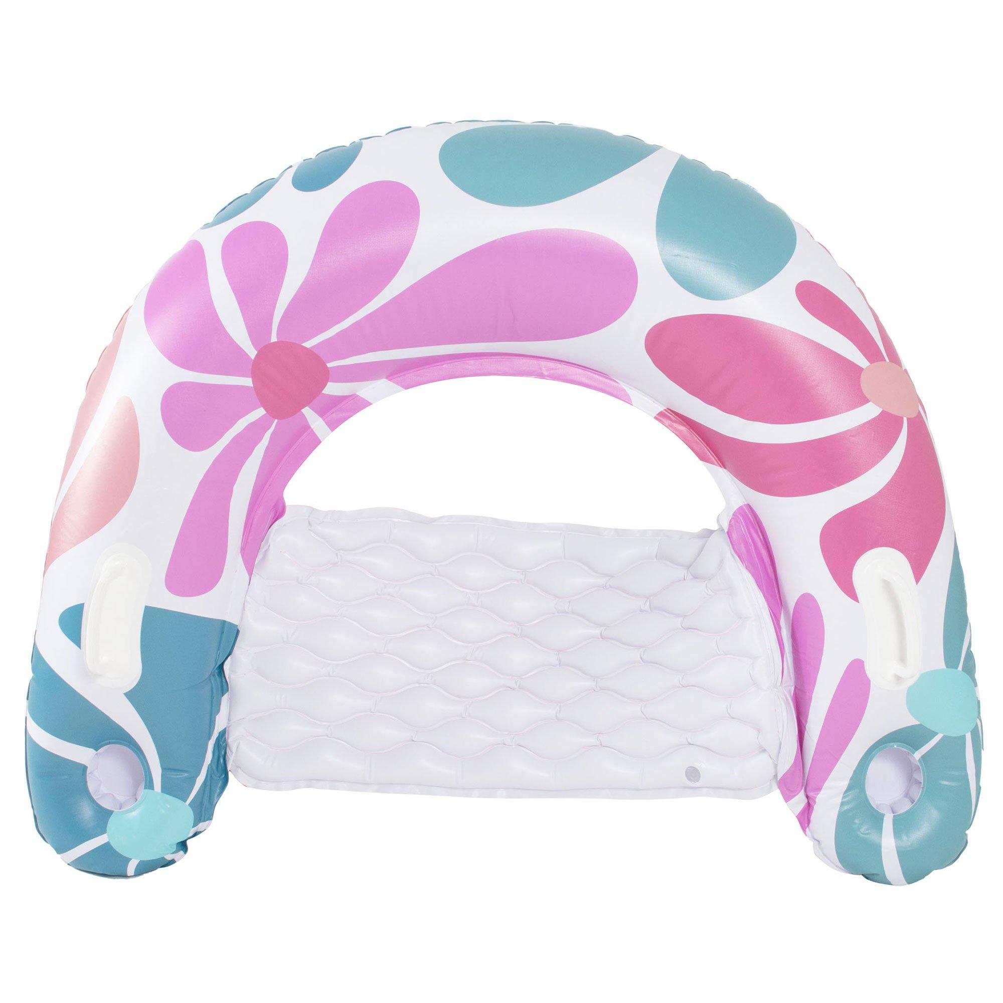 Expploded Floral Inflatable Sun Chair Pool Float