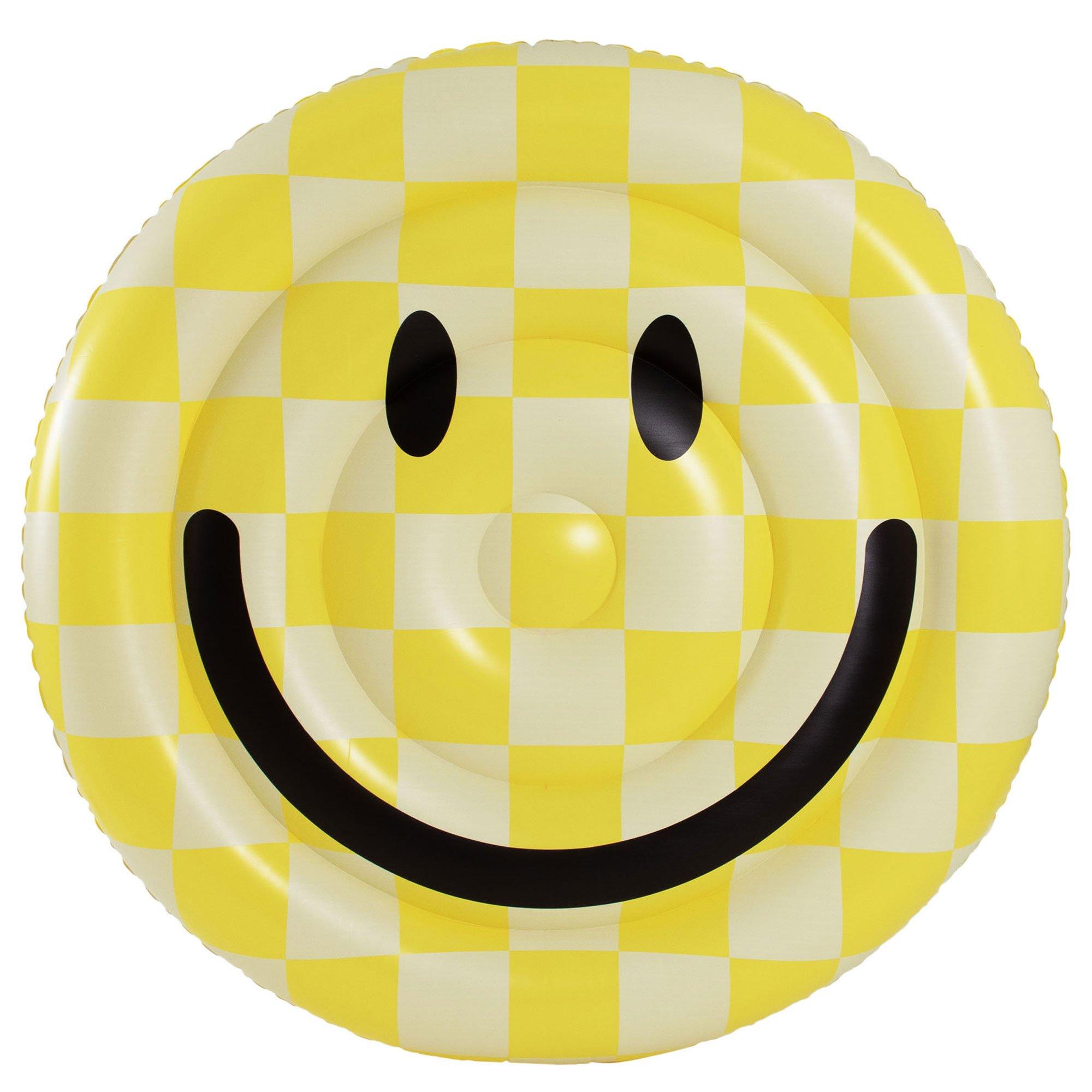 Smiley Island Inflatable Raft Pool Float