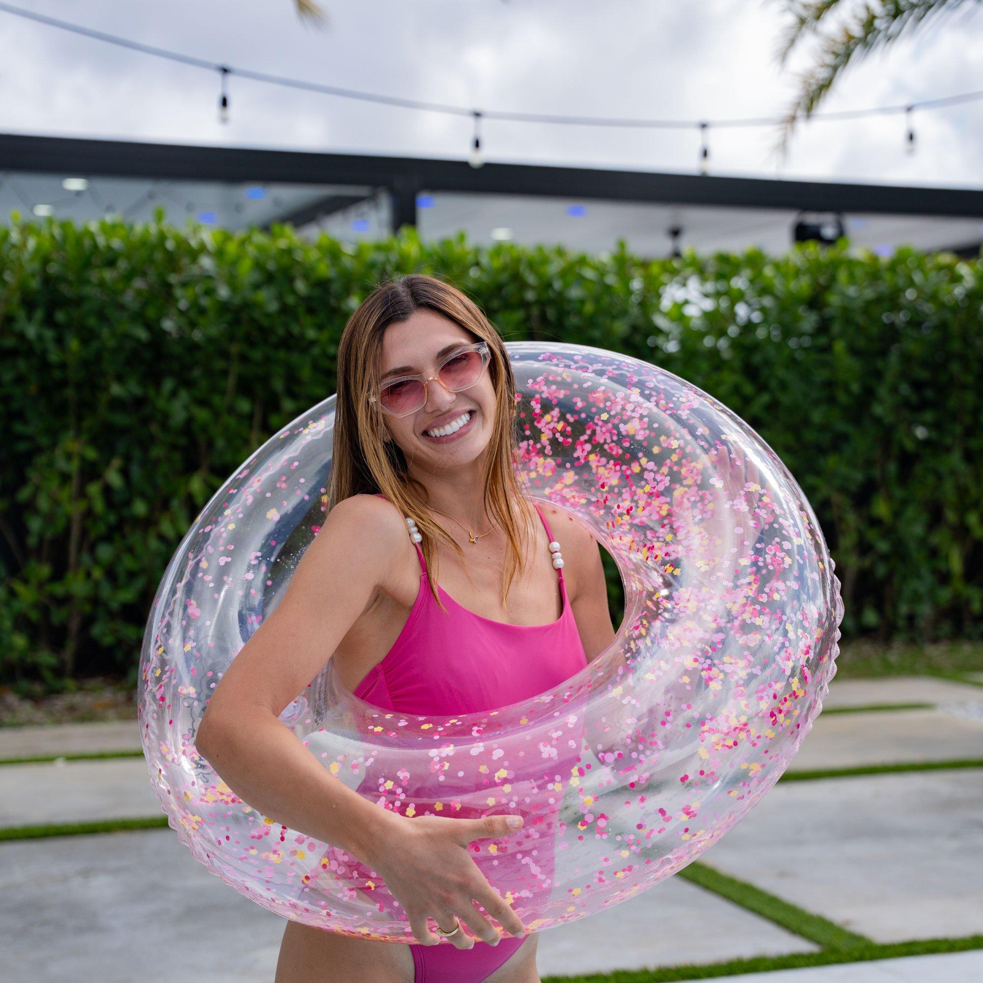 Confetti Inflatable Tube Pool Float