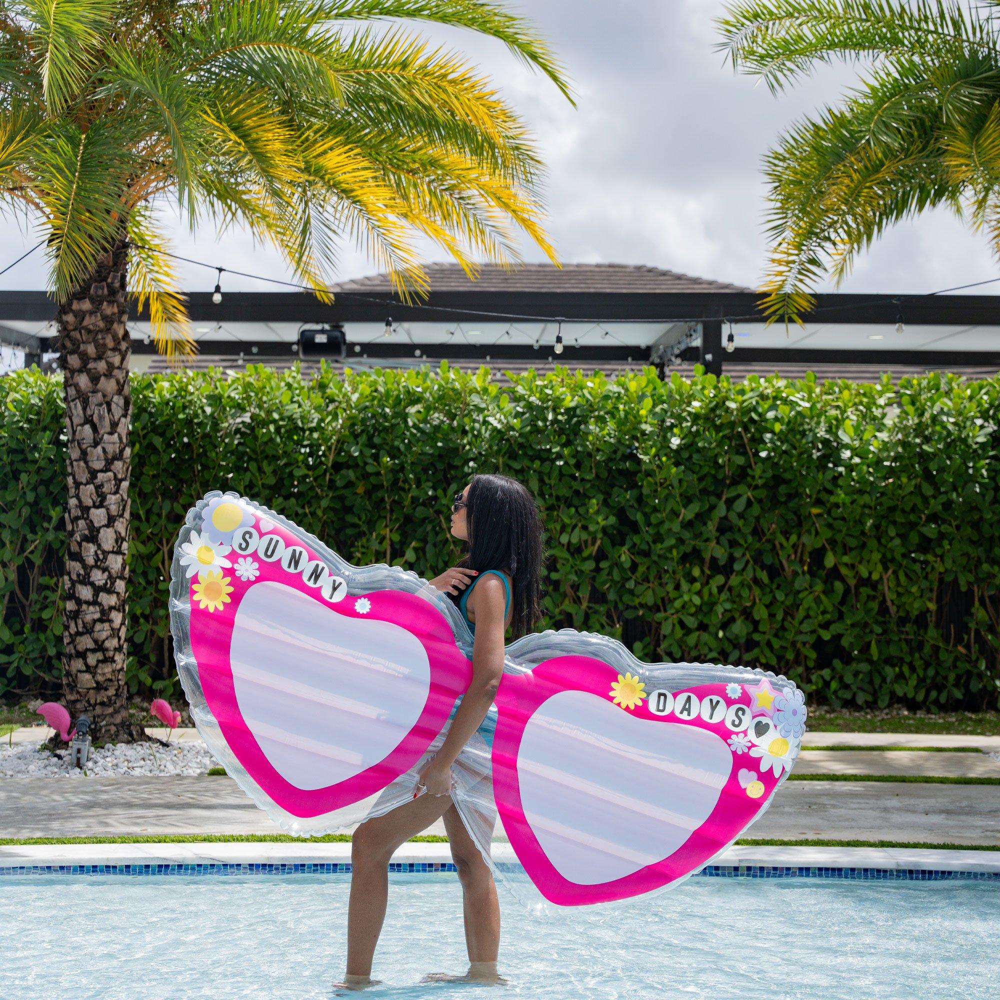 Sunny Days Inflatable Island Raft Pool Float