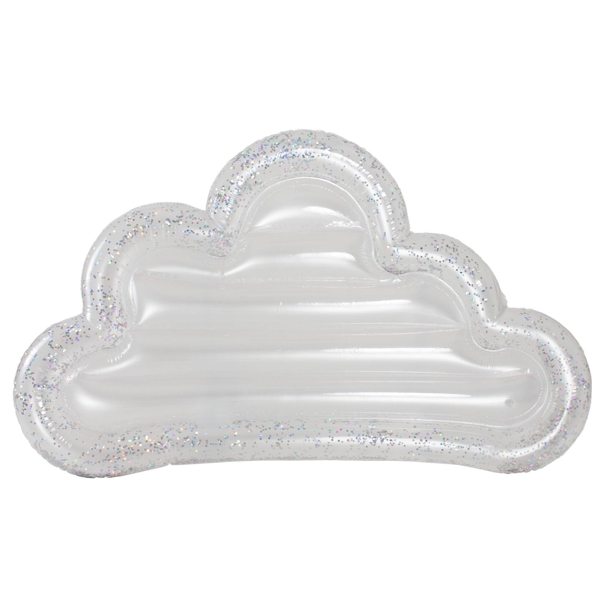Glitter Cloud Inflatable Island Raft Pool Float